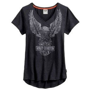 Harley-Davidson Eagle Graphic V-neck T-shirt